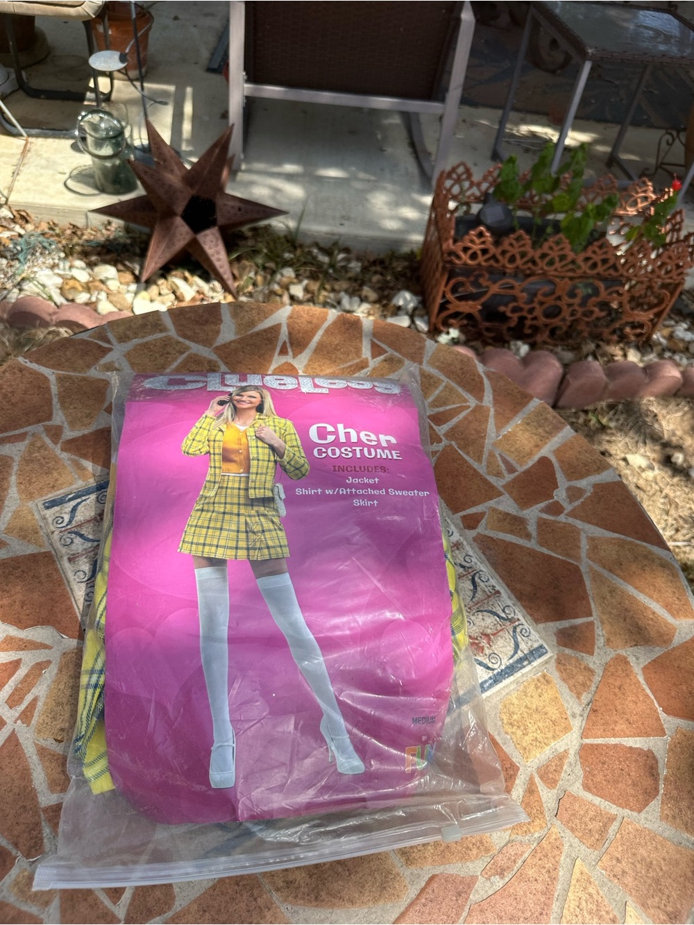 Cher Costume - Clueless Yellow Plaid Jacket and Skirt Set